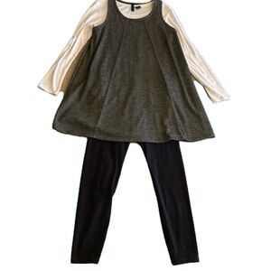 Women’s Gray Jumper. Size L. Soft Jersey fabric.